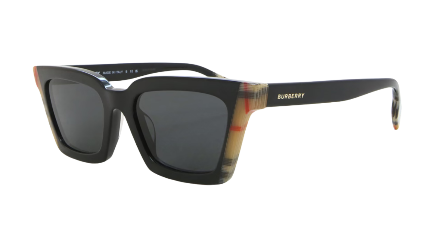 Burberry BE4392U - Black Pattern Vintage Check (405587) side