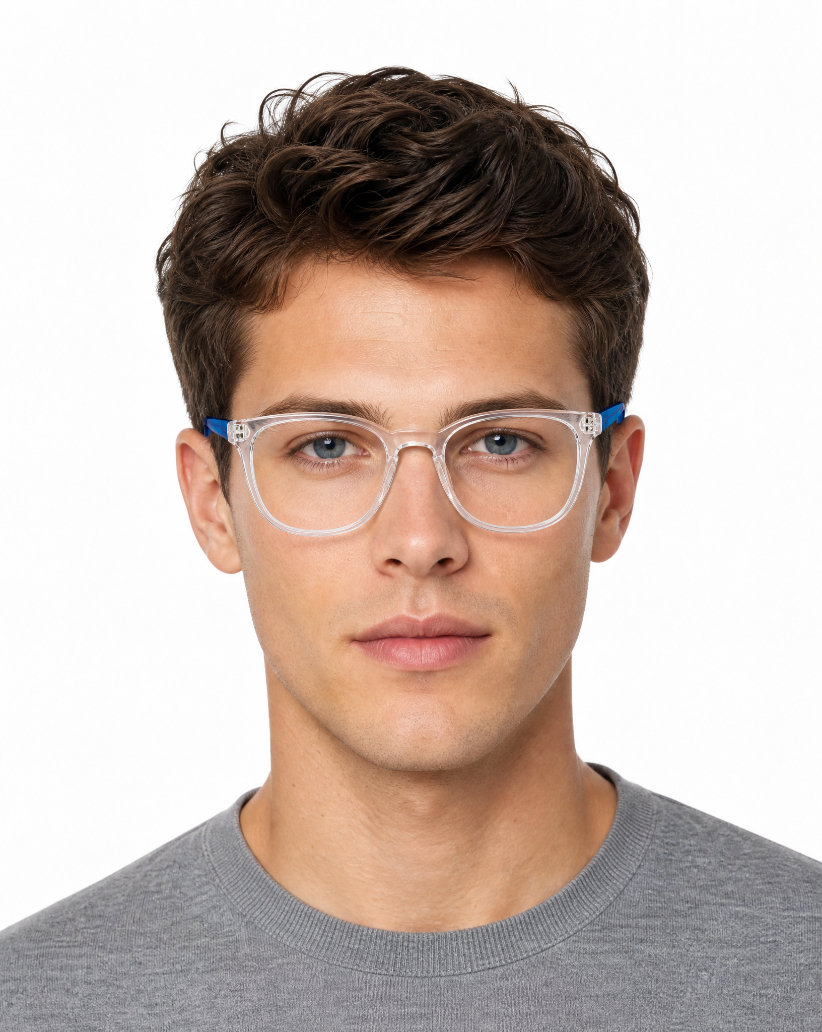 Confide Eyeglasses - Crystal/Blue lifestyle