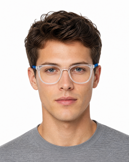 Confide Eyeglasses - Crystal/Blue lifestyle