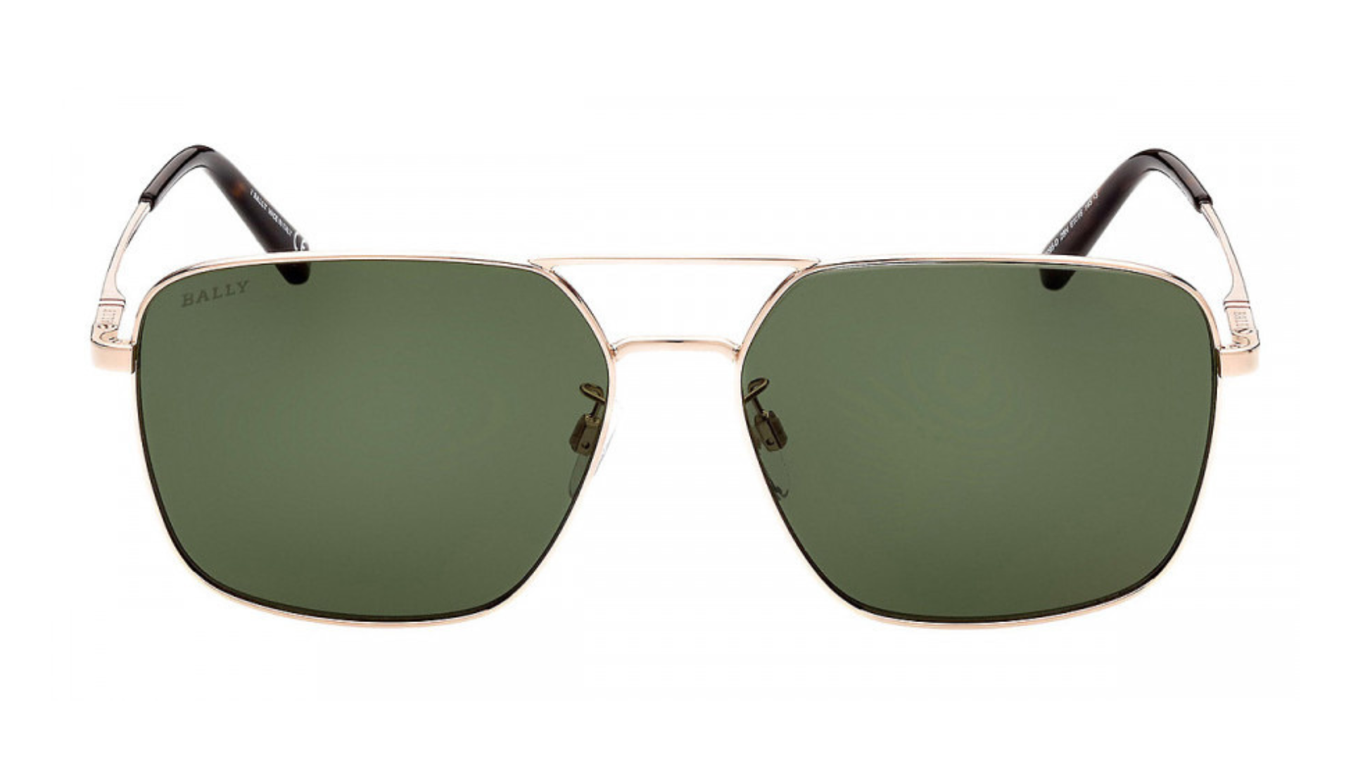 Bally BY0095-D - Shiny Rose Gold/Shiny Havana / Green