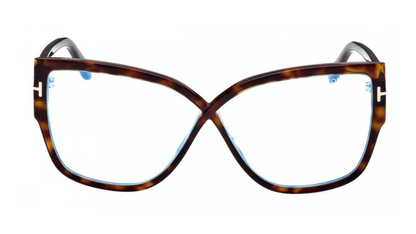Tom Ford FT5828-B - Dark Havana/ T Logo