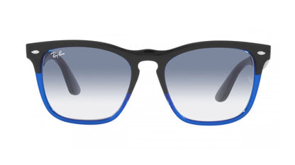 Ray-Ban STEVE RB4487-F - Polished Black On Blue