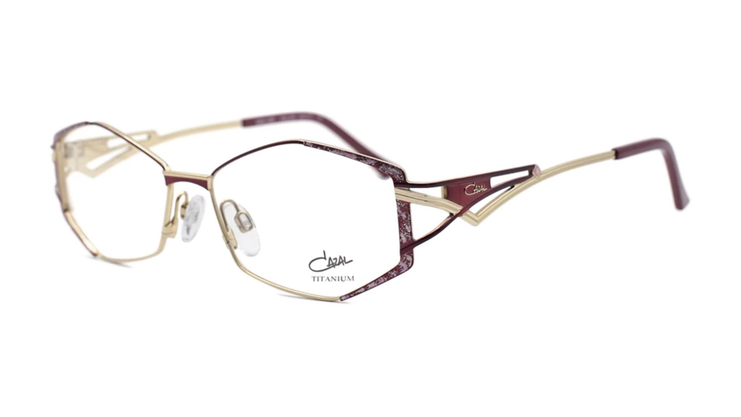 Cazal 1267 - Burgundy Red Pattern