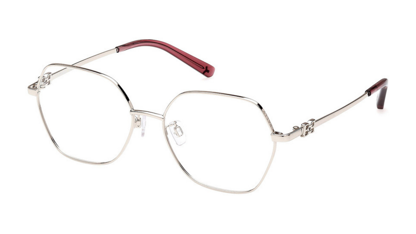Bally BY5066-H - Shiny Palladium/Transparent Deco Rose