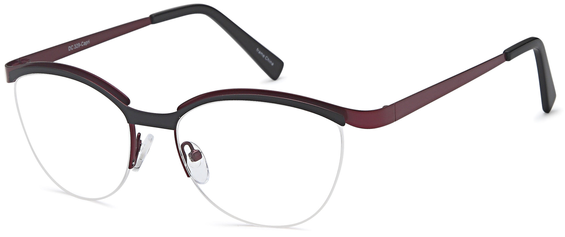 Di Caprio DC329 - BURGUNDY BLACK