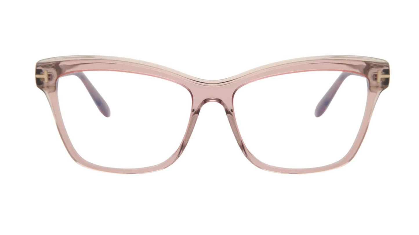 Tom Ford FT5619-B - Shiny Transparent Lilac Pink Grey