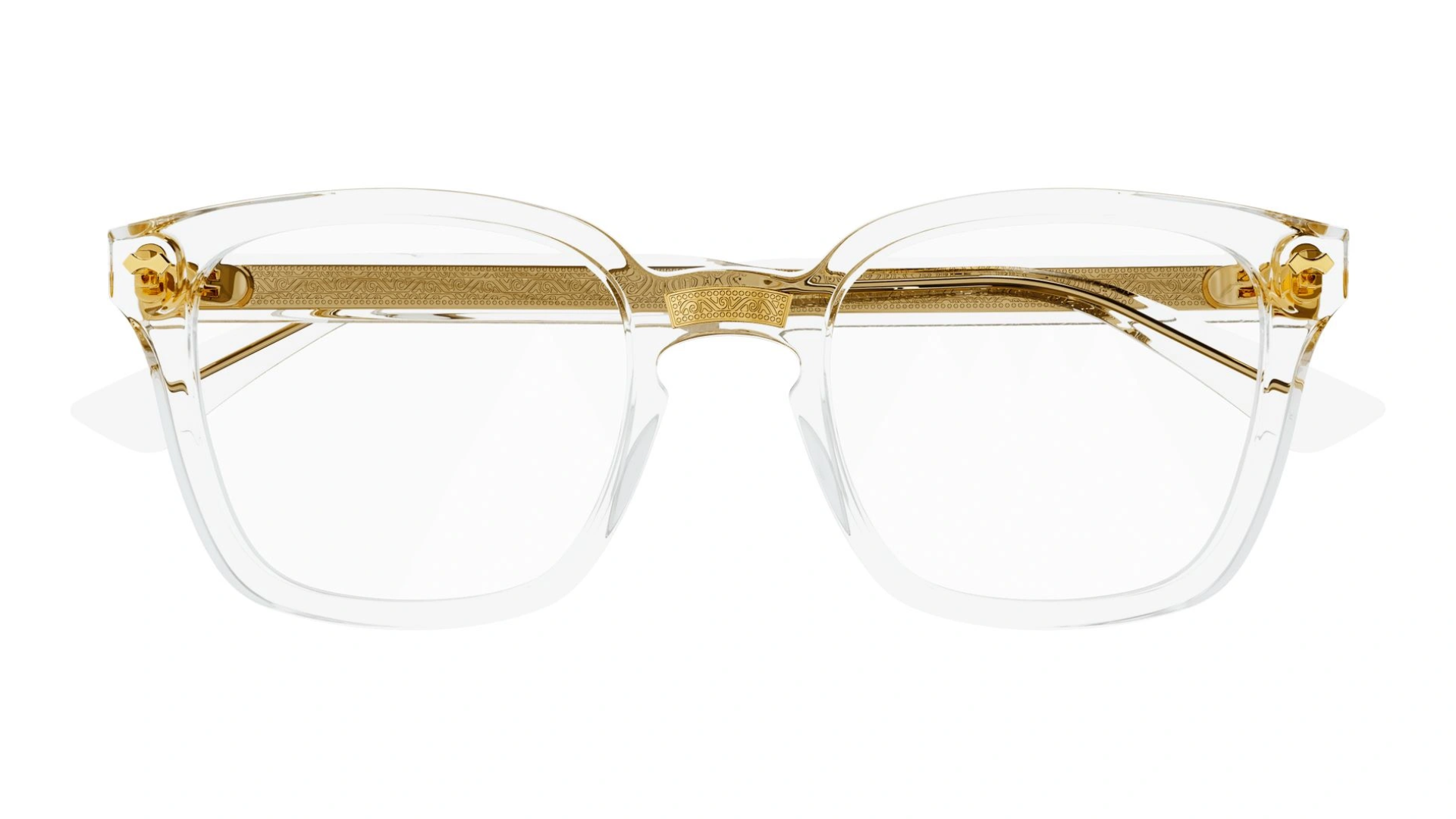Gucci GG0184O - Clear Gold