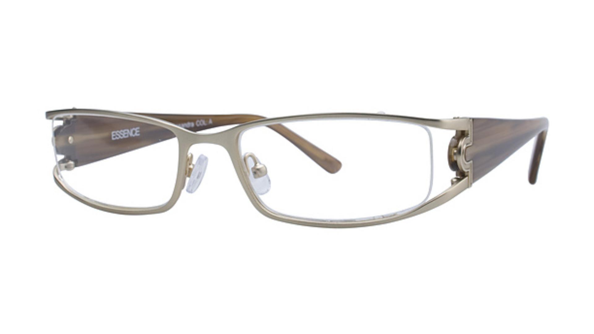 ESSENCE EYEWEAR CASSANDRA - Matte Gold/Brown