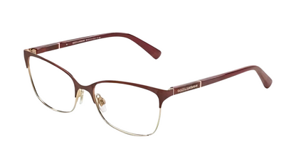 Dolce & Gabbana DG 1268 - Matte Dark Red / Pale Gold