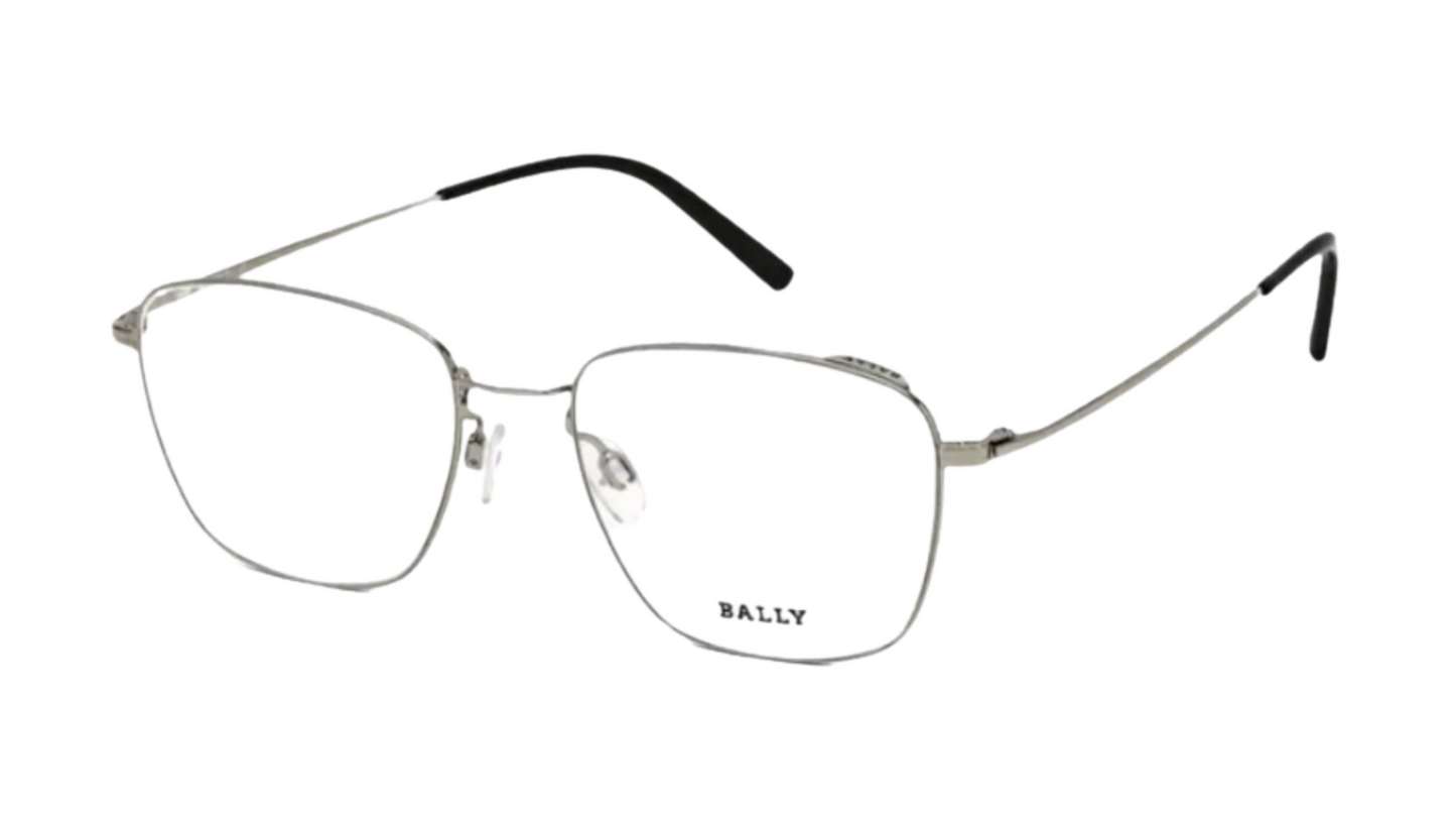 Bally BY5010-D - Shiny Palladium, Shiny Black Temple Tips