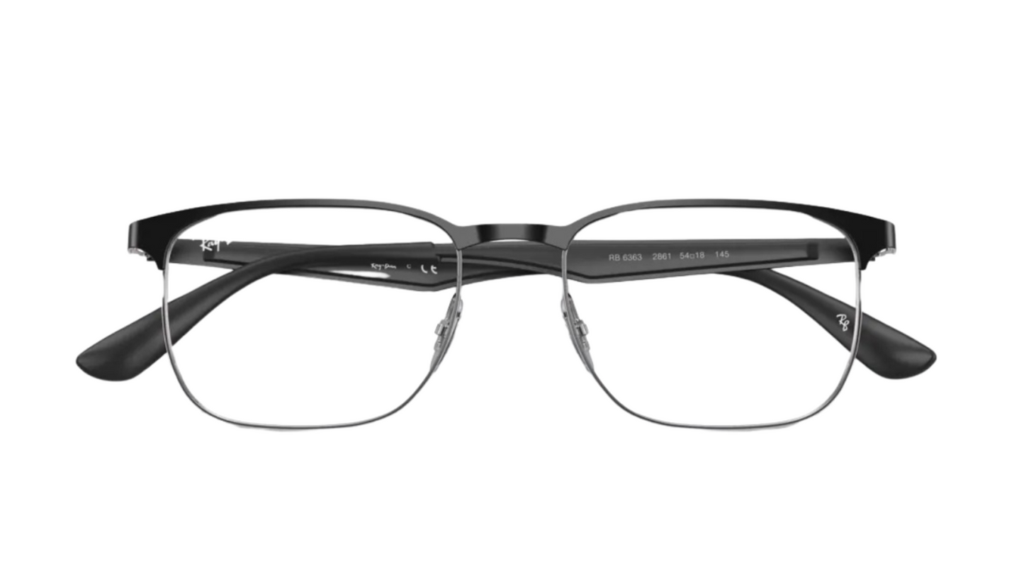 Ray-Ban RB6363 - Polished Black On Silver