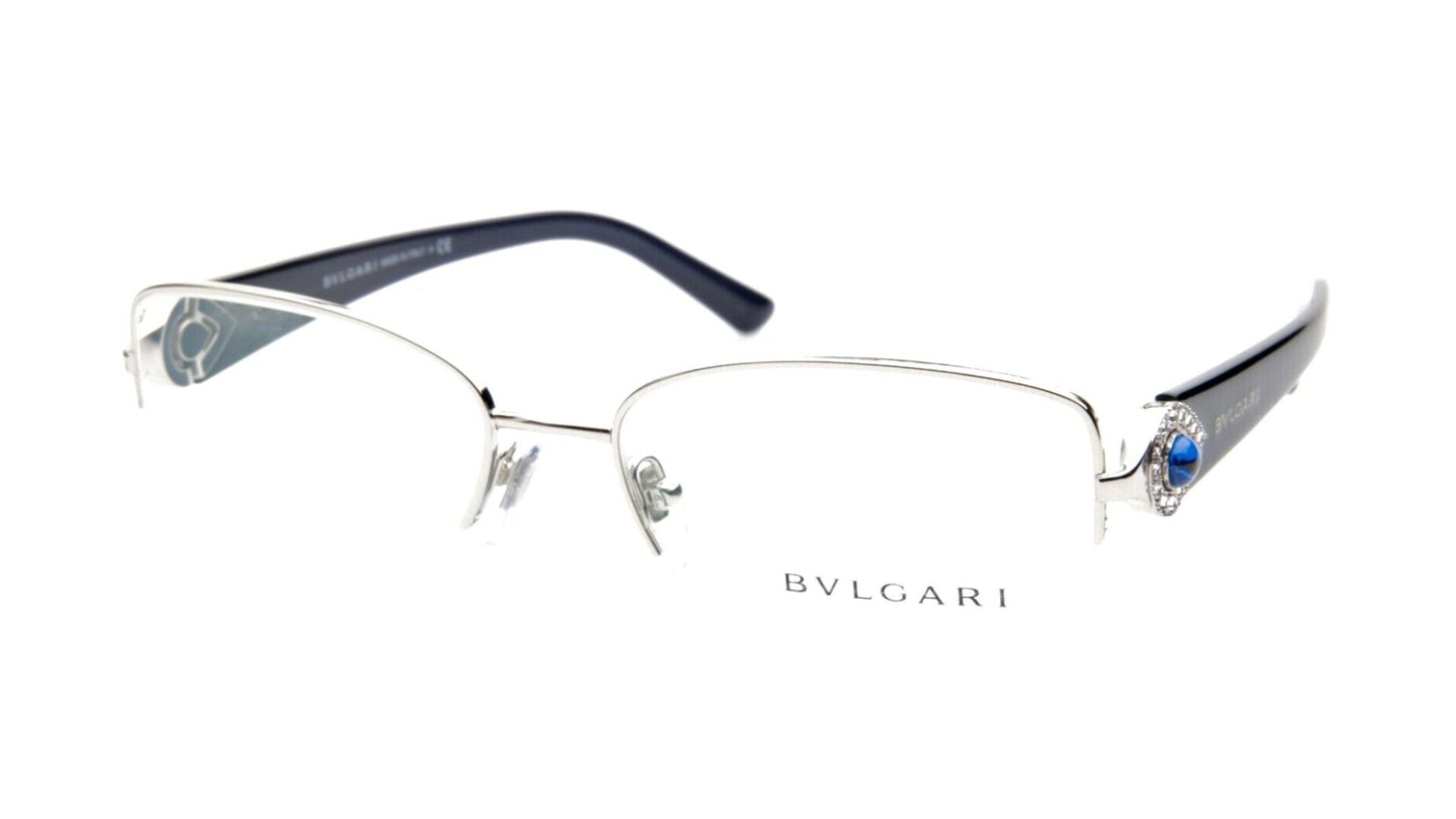 Bvlgari 2157B - Silver Blue Stone