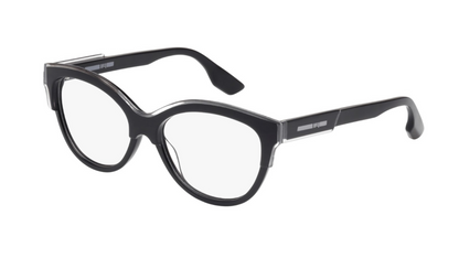 McQ by Alexander McQueen MQ0026O - Black With Black Temples