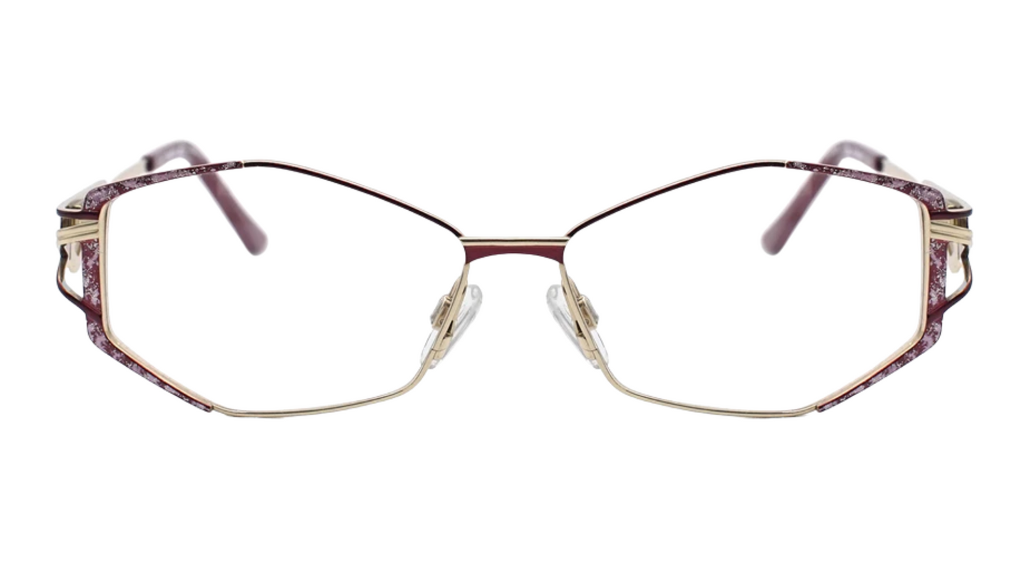 Cazal 1267 - Burgundy Red Pattern