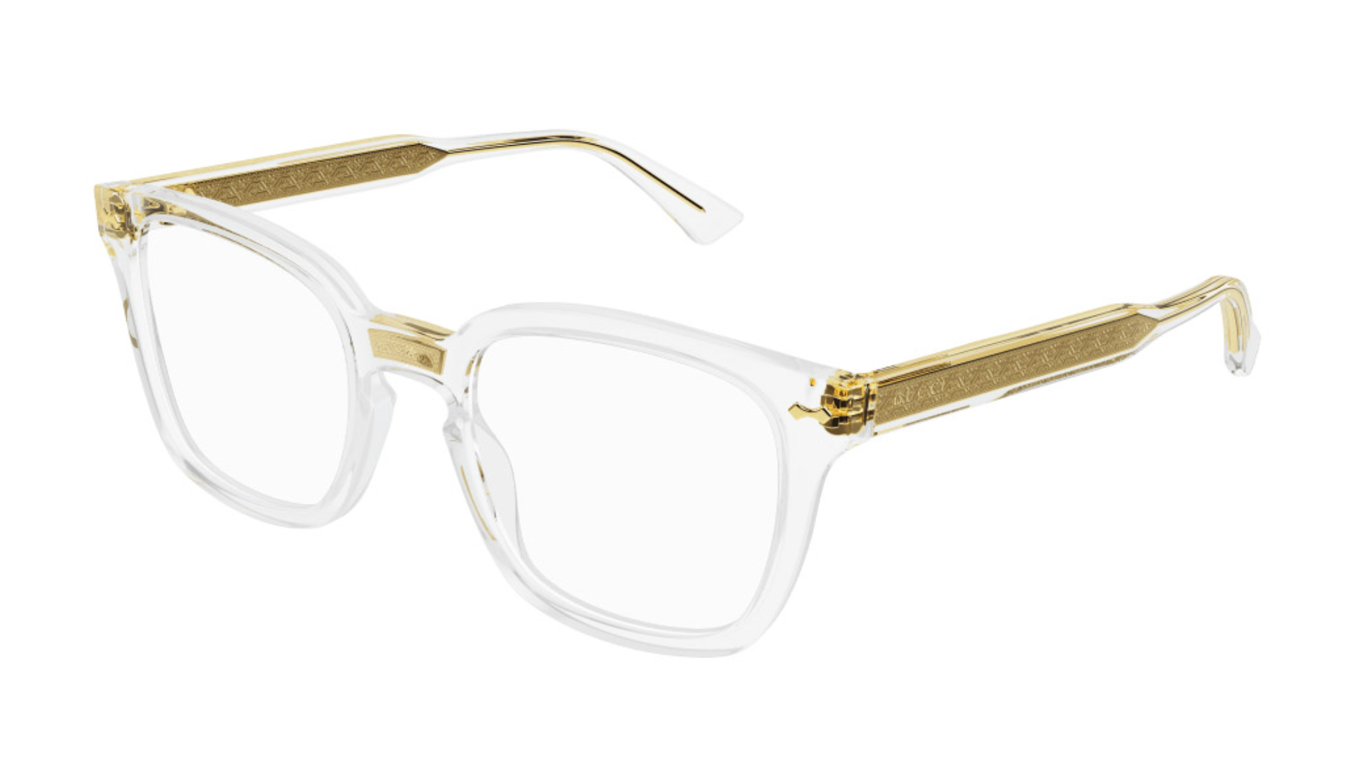 Gucci GG0184O - Clear Gold