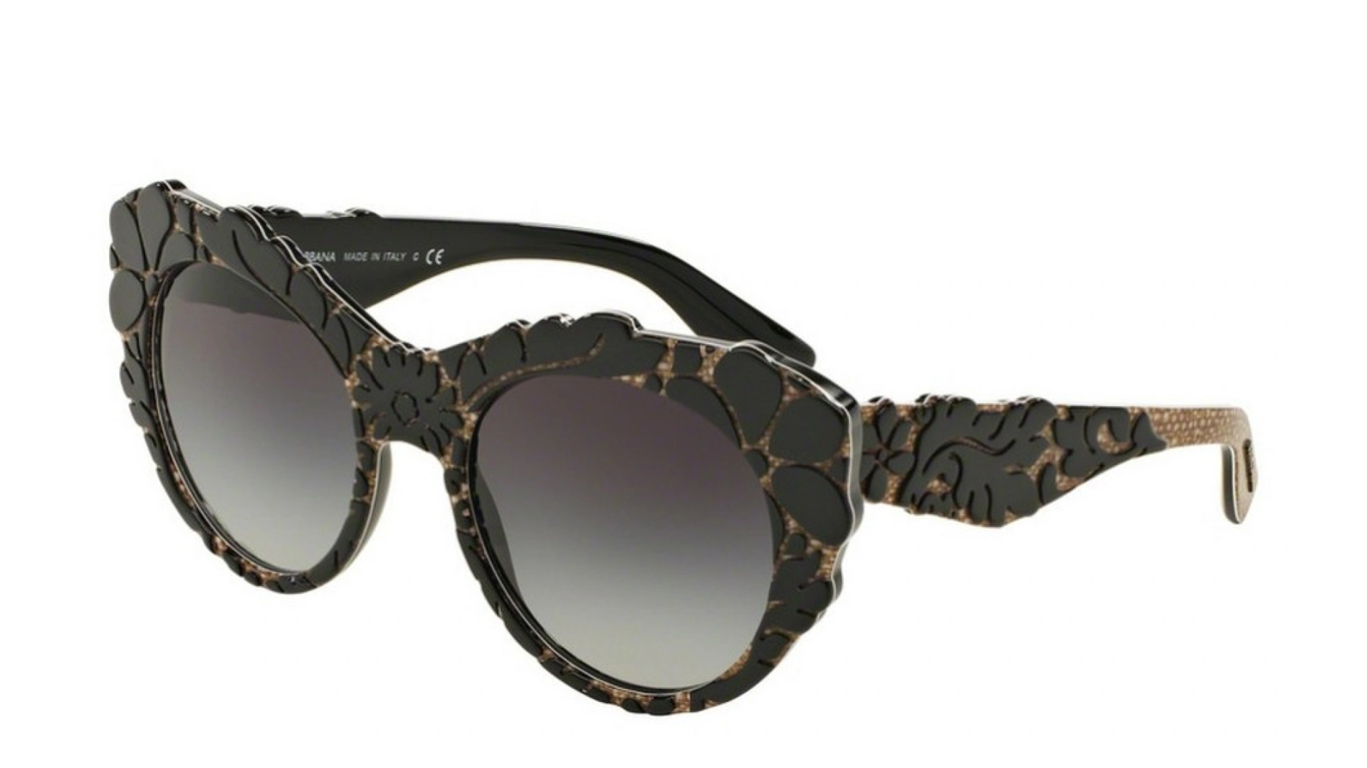 Dolce & Gabbana DG 4267-F - Top Black with Brocade Texture