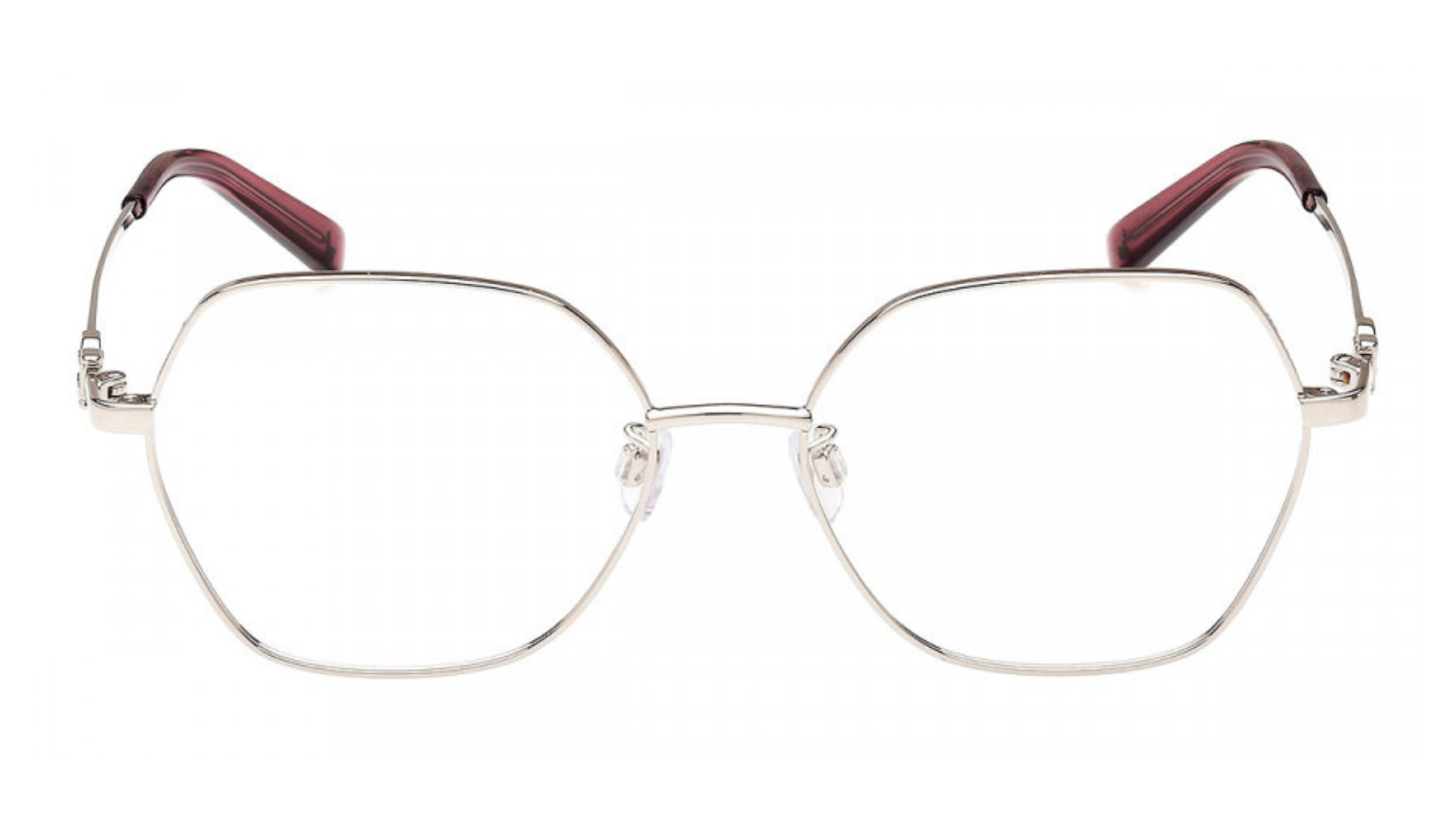 Bally BY5066-H - Shiny Palladium/Transparent Deco Rose