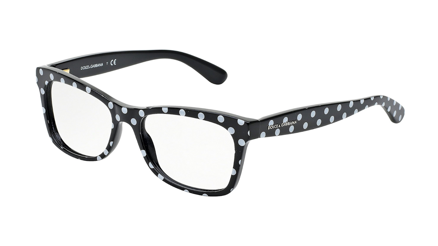 Dolce & Gabbana DG3199 - Black & White Polkadots