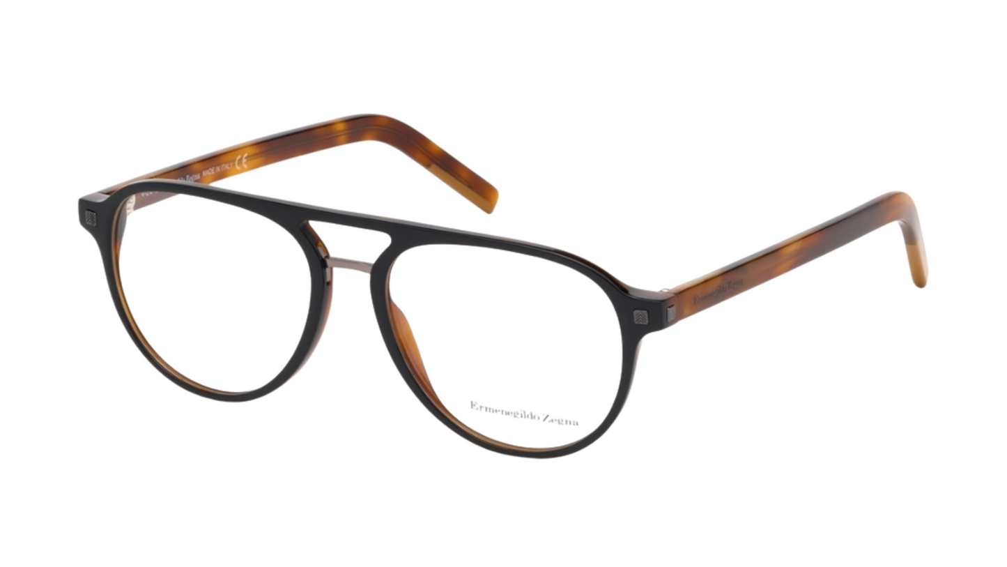 Ermenegildo Zegna EZ5147 - Black And Tortoise Brown