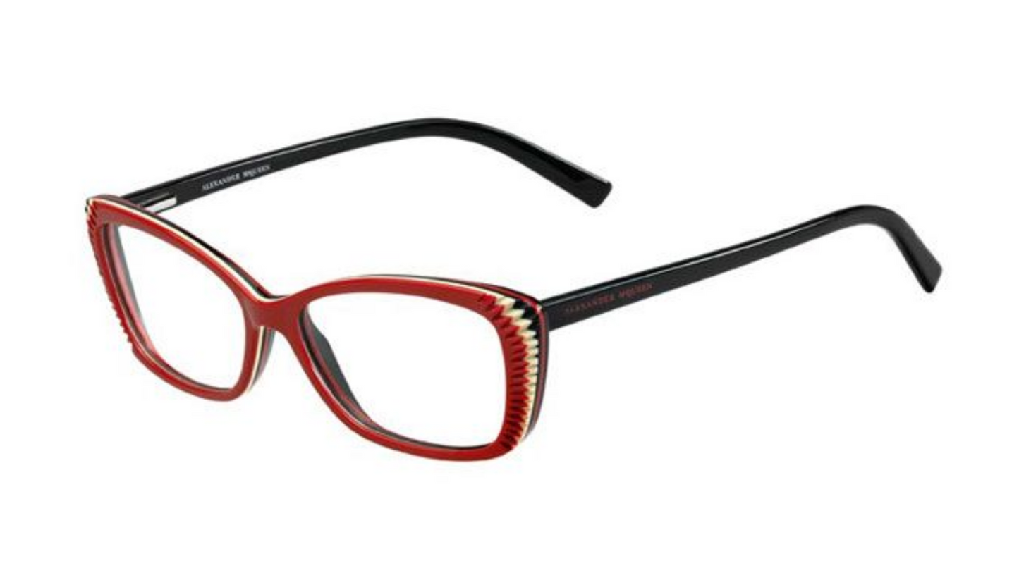Alexander McQueen AMQ 4164 - Red Beige Black