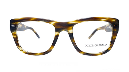 Dolce & Gabbana DG 3195 - Brushed Striped Havana