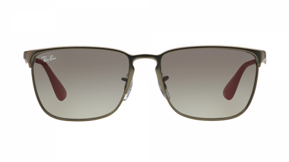 Ray-Ban RB3508 - Matte Gunmetal With Pink/red Earsocks