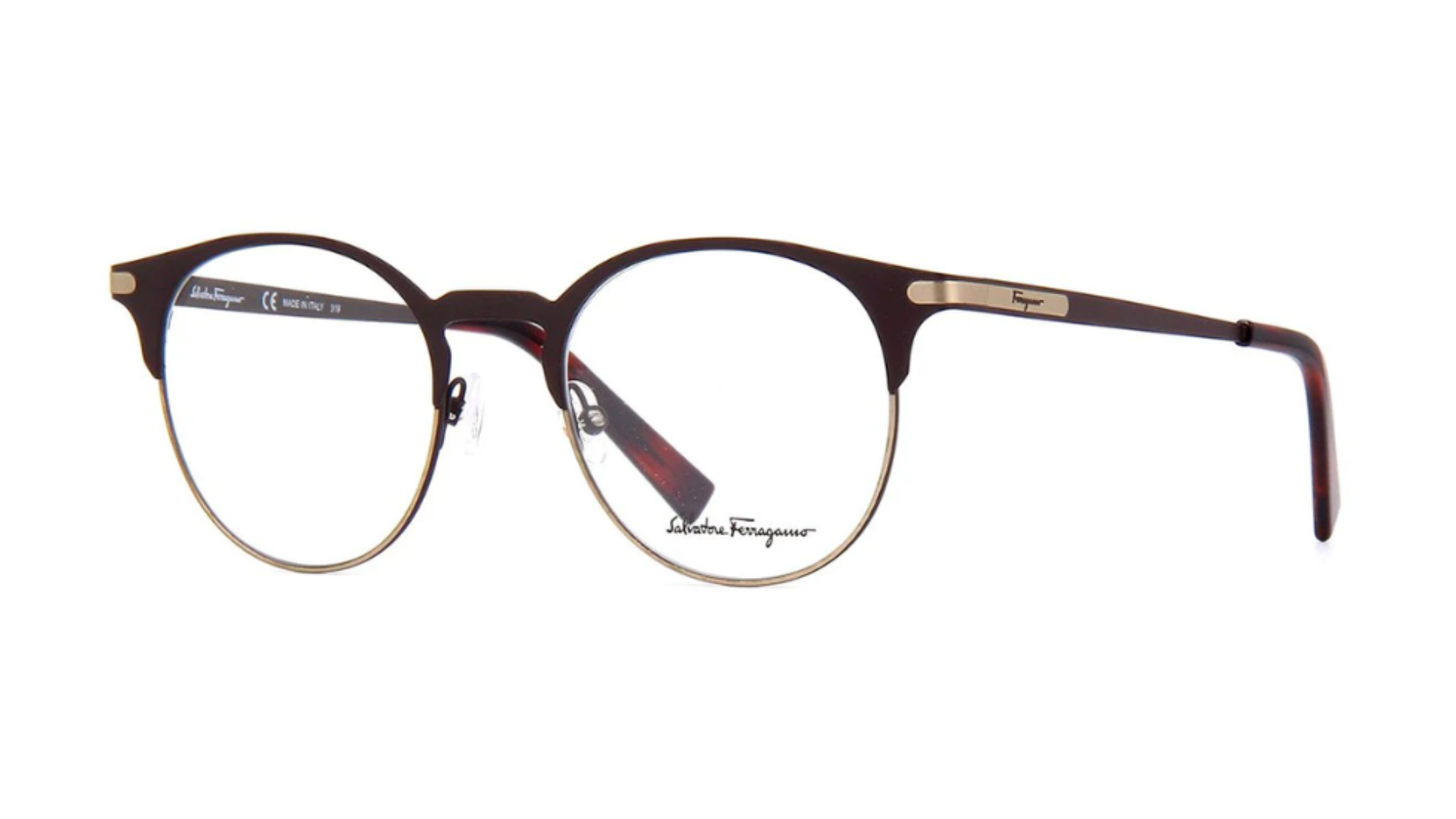 Salvatore Ferragamo SF2190 - Matte Brown And Matte Gold