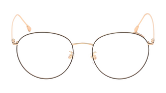Bally BY5002-D - Shiny Rose Gold, Black Front Rims, Black Temple Tips