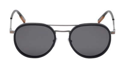 Ermenegildo Zegna EZ 0127 - Shiny Dark Ruthenium / Shiny Black