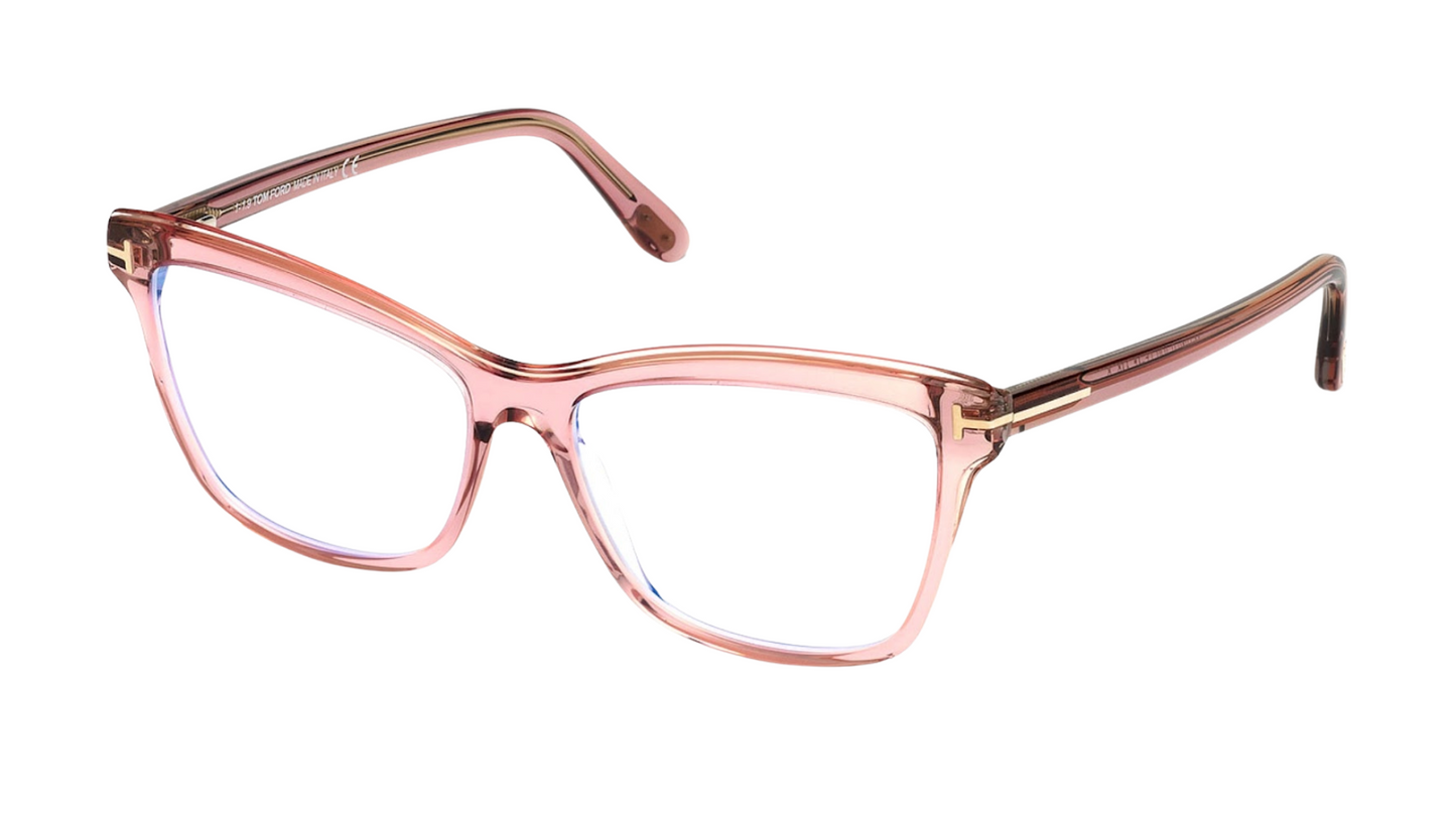 Tom Ford FT5619-B - Shiny Transparent Lilac Pink Grey