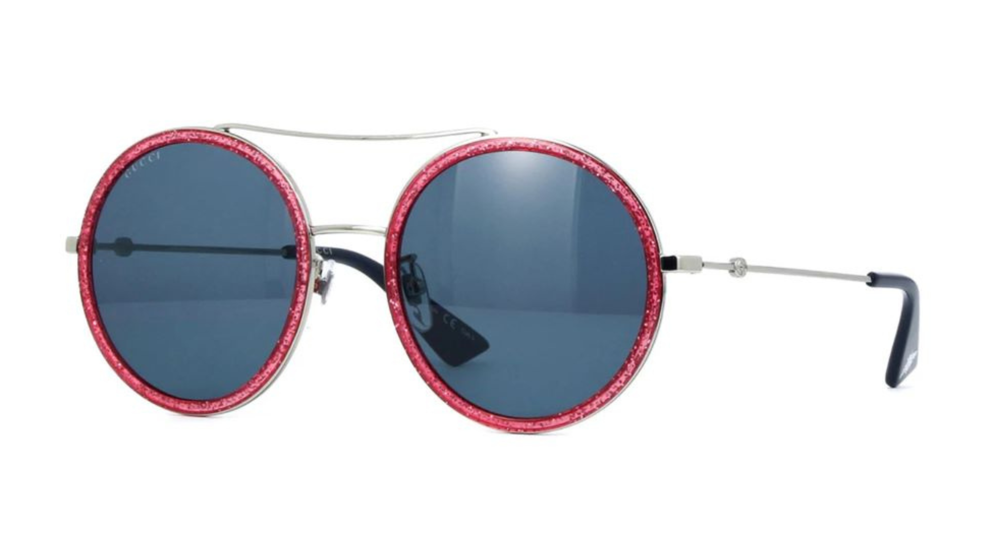 Gucci GG0061S - Glittered Pink And Silver