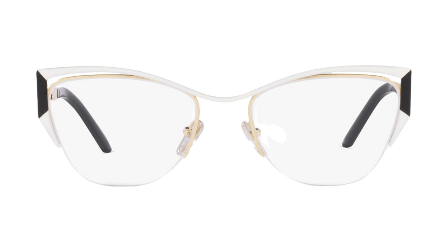 Prada PR 63Y - Talc/Black/Pale Gold (White)