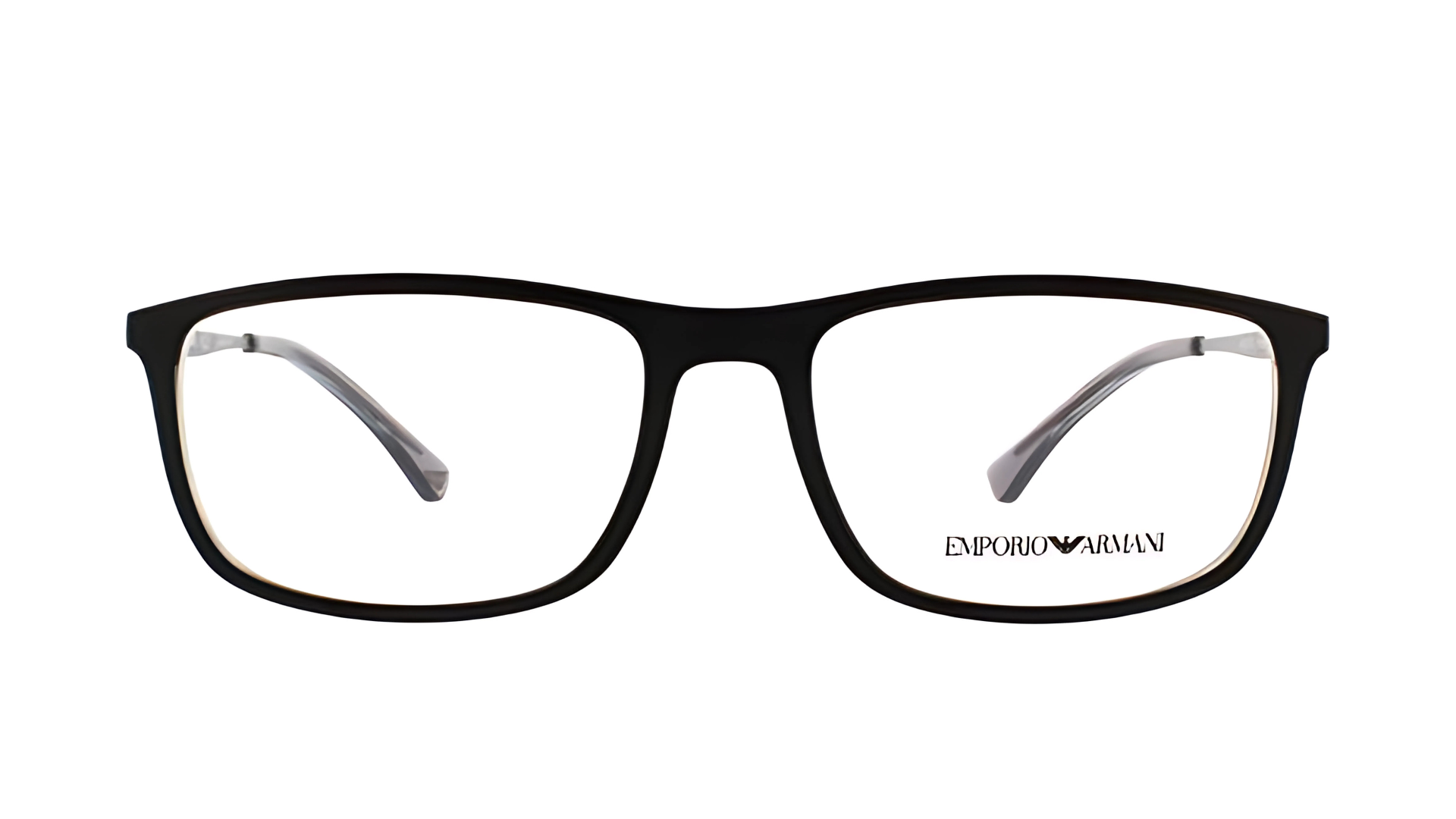 Emporio Armani EA 3070 - Matte Black / Grey Transparent