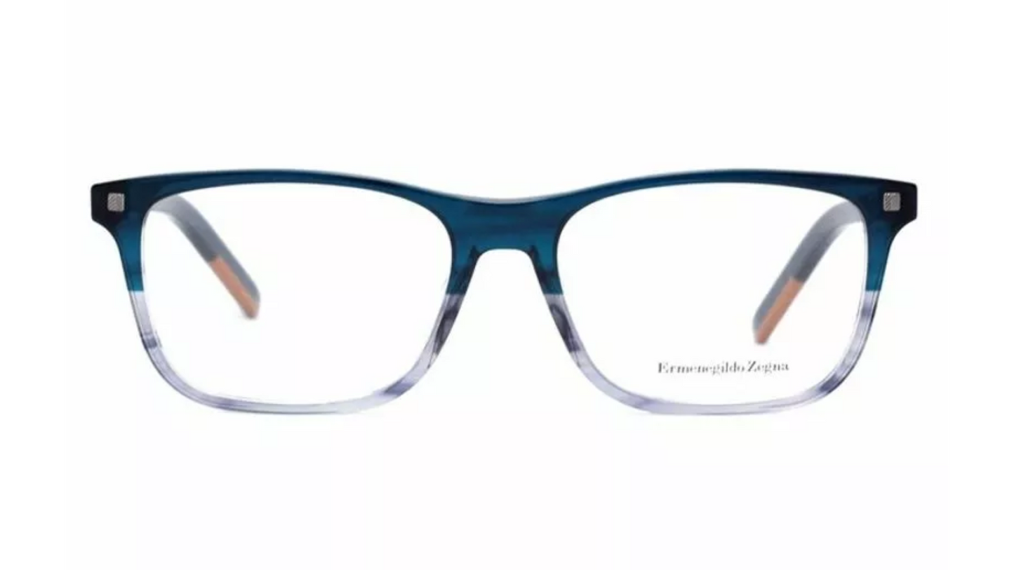 Ermenegildo Zegna EZ 5187 - Shiny Blue on Grey Transparent
