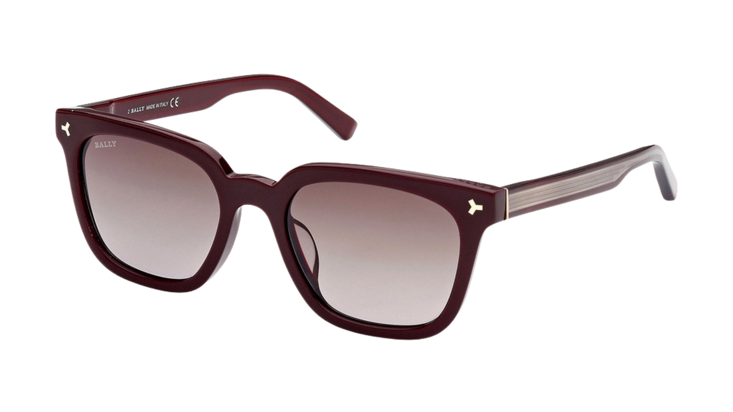 Bally BY0085-H - Shiny Bordeaux And Transparent Gray With Rose Gold