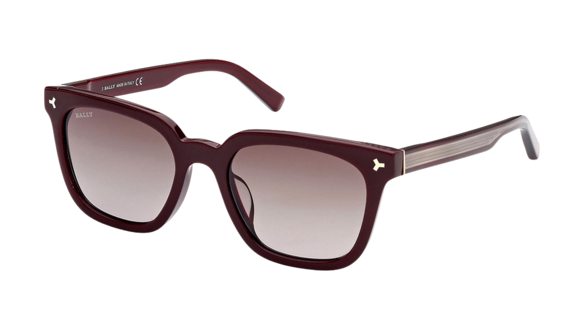 Bally BY0085-H - Shiny Bordeaux And Transparent Gray With Rose Gold