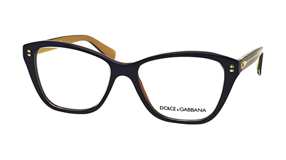 Dolce & Gabbana DG 3249 - Top Black on Gold Frame