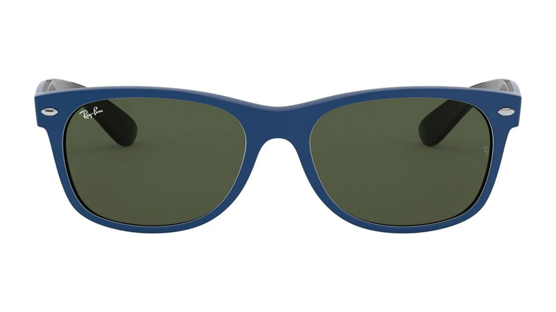 Ray-Ban NEW WAYFARER RB2132 - Blue Rubber On Shiny Black