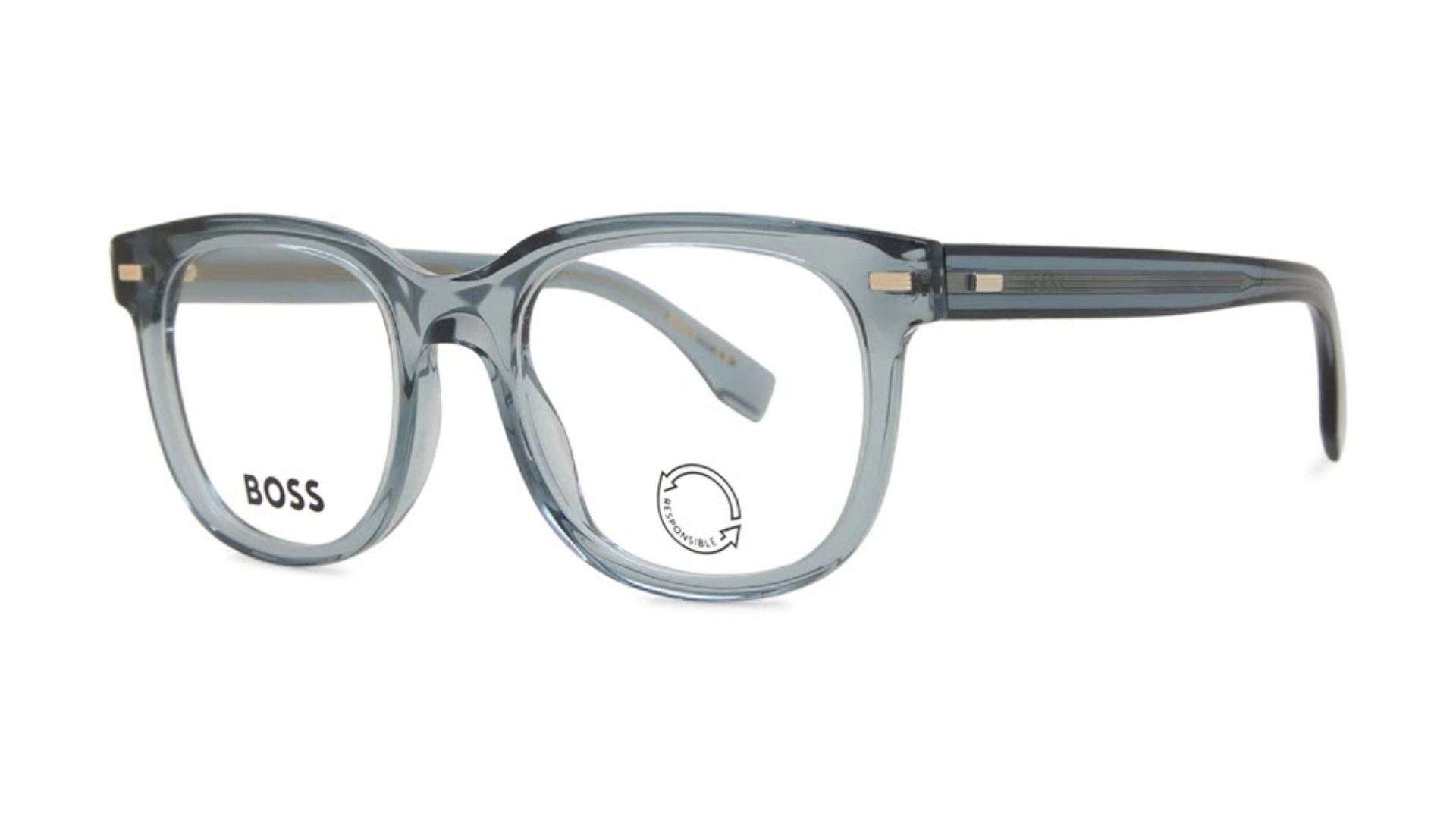 BOSS BOSS 1444/N - Transparent Teal Blue