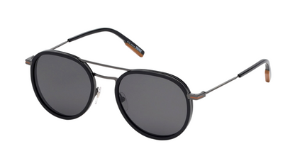 Ermenegildo Zegna EZ 0127 - Shiny Dark Ruthenium / Shiny Black
