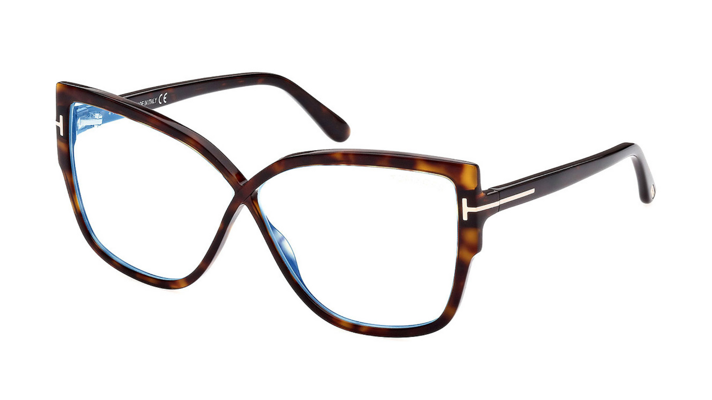 Tom Ford FT5828-B - Dark Havana/ T Logo