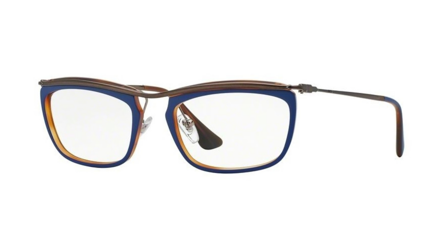 Persol 3084-V - Top Blue On Matte Havana