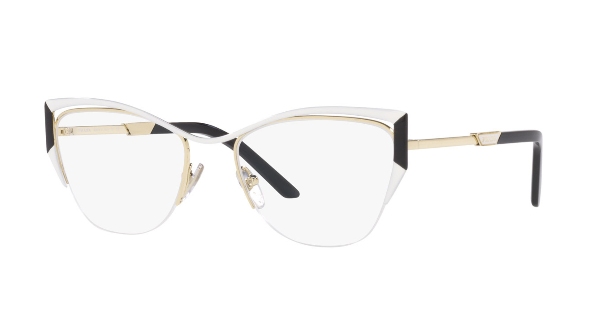 Prada PR 63Y - Talc/Black/Pale Gold (White)