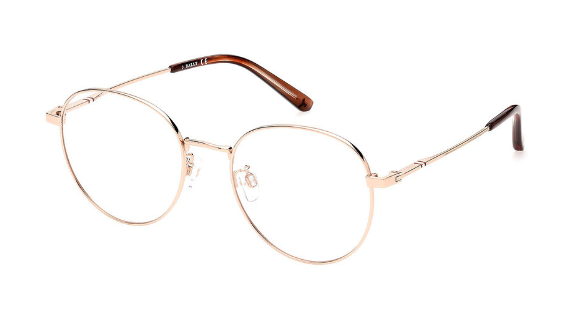Bally BY5062-D - Shiny Rose Gold/Melange Brown Honey