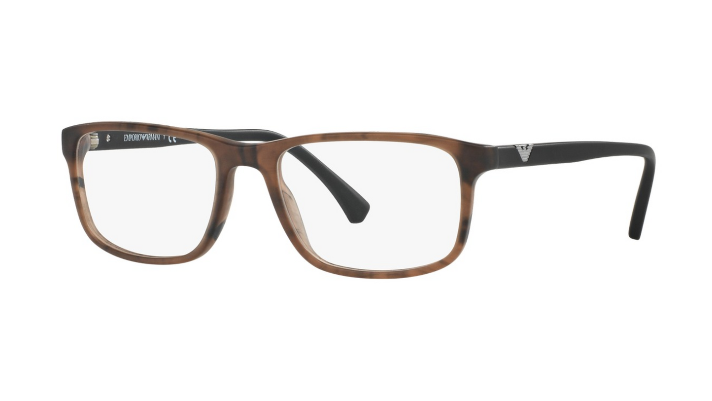 Emporio Armani EA 3098 - Matte Striped Brown