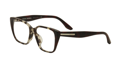 Prada PR 08TF - Spotted Brown Opal Spotted Red