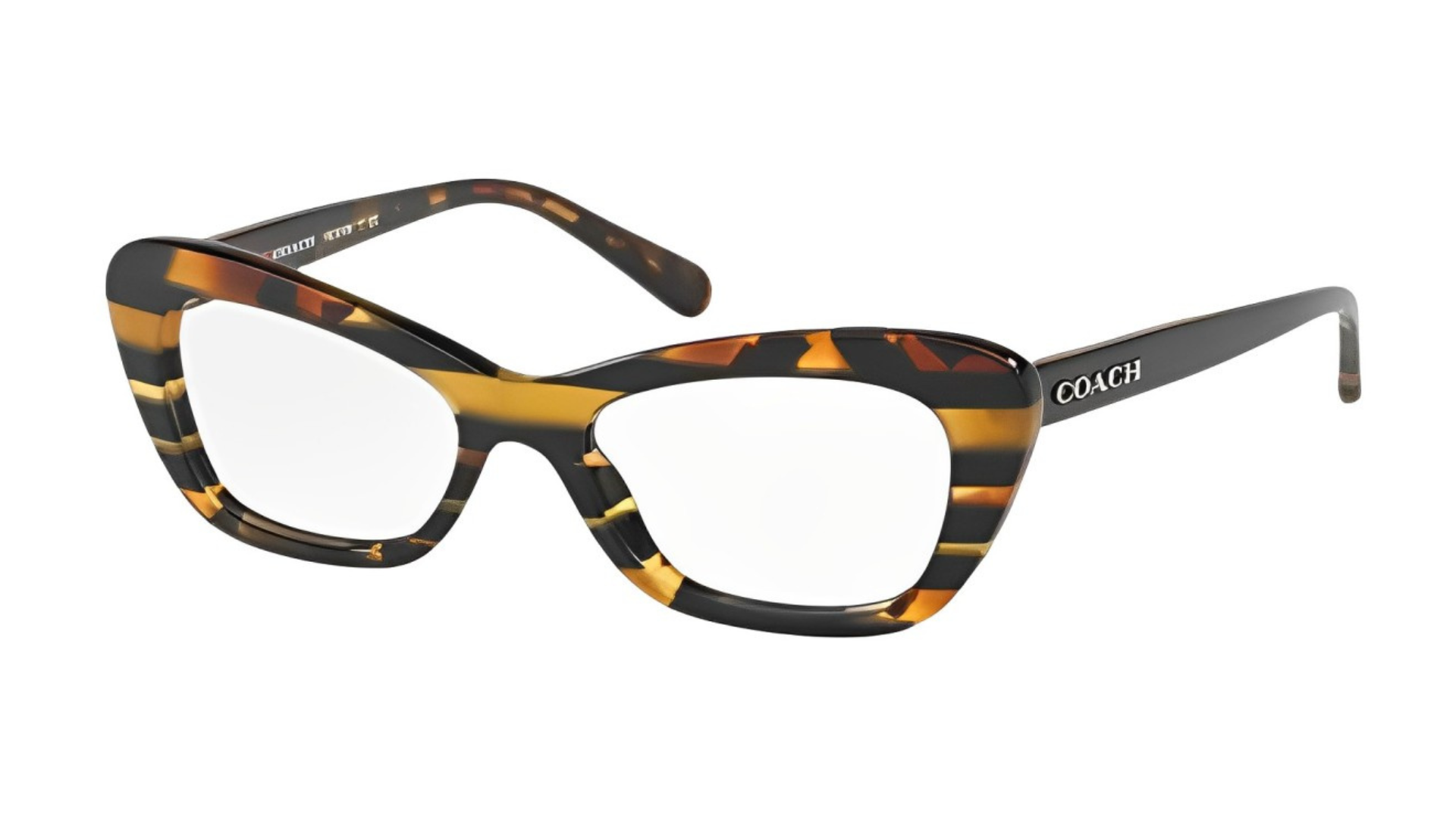 Coach HC 6108 - 5440 (Blk Amber Gltr Varsity Stripe)