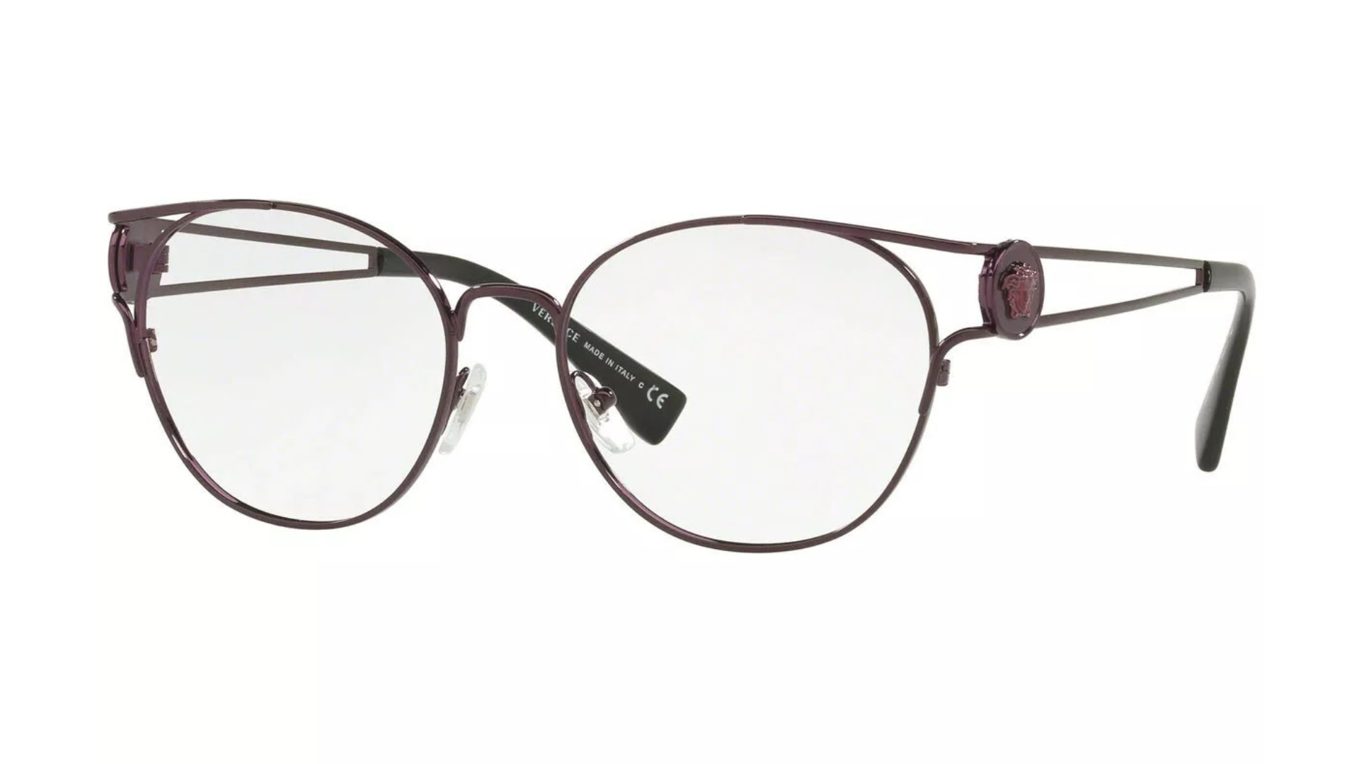 Versace VE1250 - Deep Purple (With Black On End Of Temples)