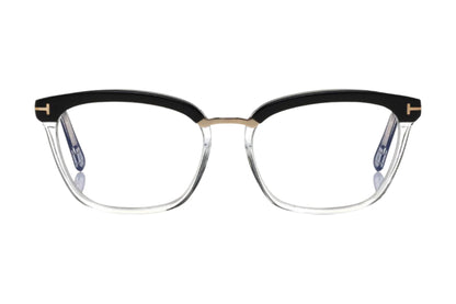Tom Ford FT5550-B Medium / Black/Clear