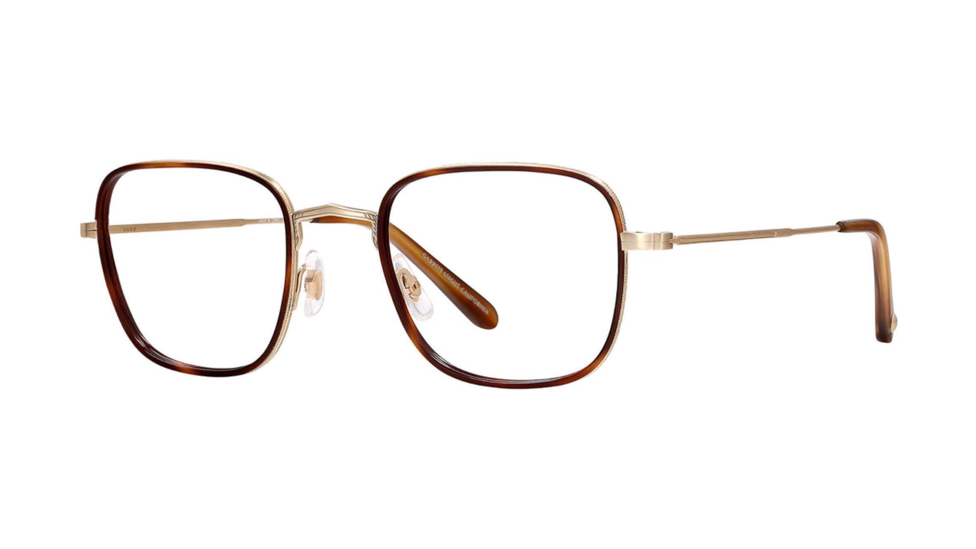 Garrett Leight PRESTON - Marigold Tortoise-Gold-True Demi (MGT-G-TD) side